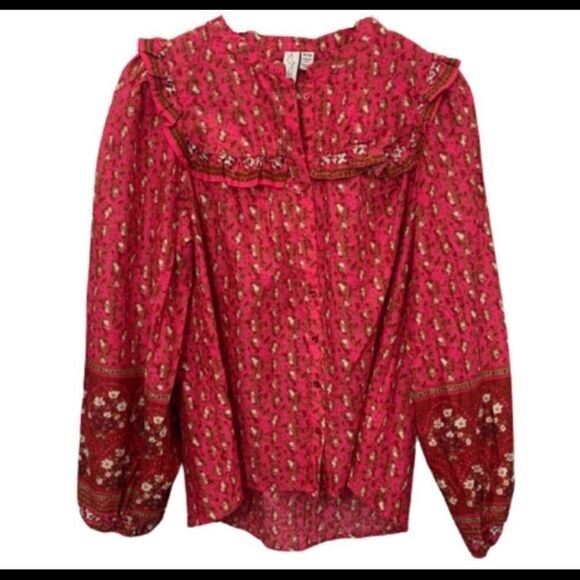 Joie printed peasant top  - Picture 4 of 5